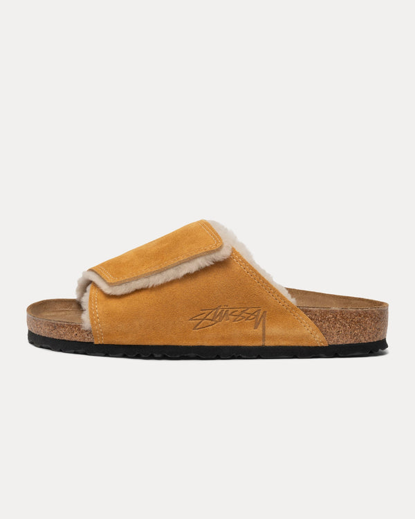 Chanclas de piel de oveja Solana de StÜssy &amp; Birkenstock