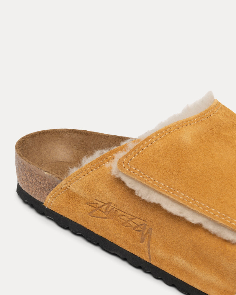 Chanclas de piel de oveja Solana de StÜssy &amp; Birkenstock