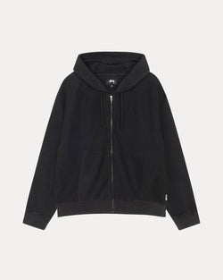 SUDADERA CON CAPUCHA Y CREMALLERA DE DOBLE CAPA CON ESTAMPADO DE GOFRE