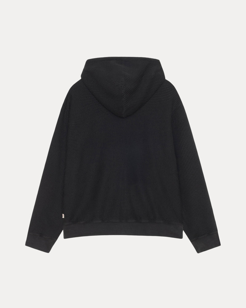 SUDADERA CON CAPUCHA Y CREMALLERA DE DOBLE CAPA CON ESTAMPADO DE GOFRE