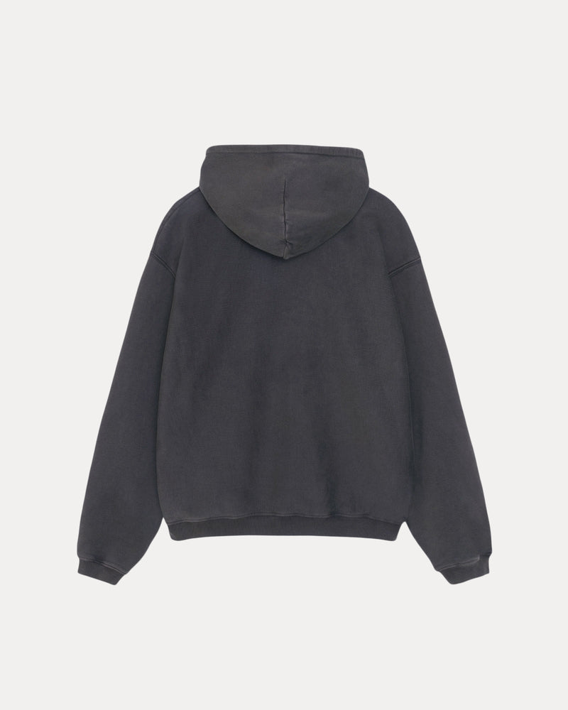 SUDADERA CON CAPUCHA Y CREMALLERA CON GRÁFICO DESGASTADO