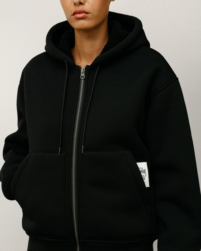 Sudadera con capucha Sherpa adherida