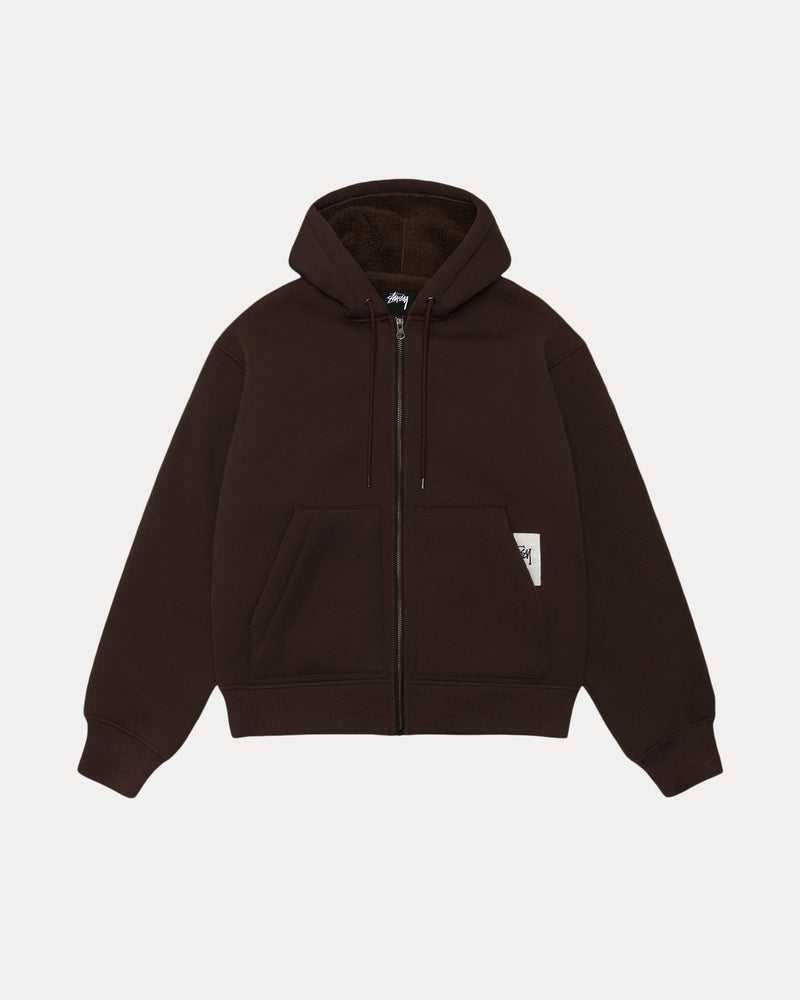 Sudadera con capucha Sherpa adherida