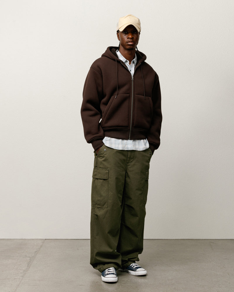 Sudadera con capucha Sherpa adherida