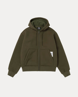 Sudadera con capucha Sherpa adherida