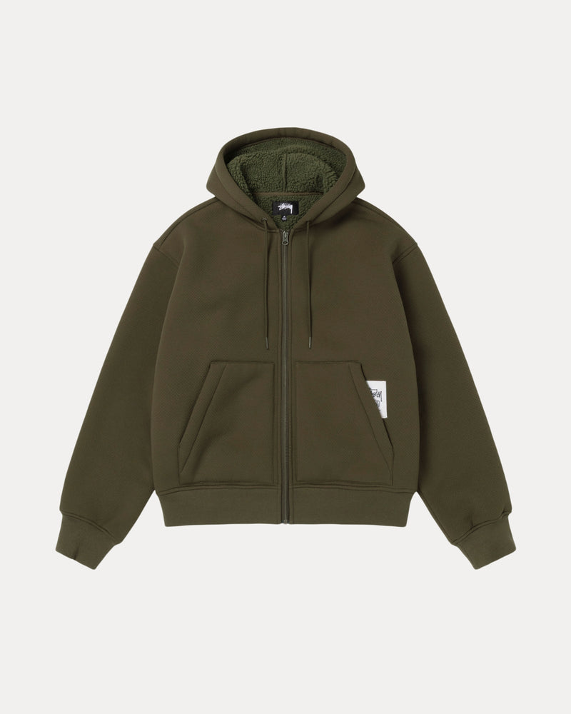 Sudadera con capucha Sherpa adherida