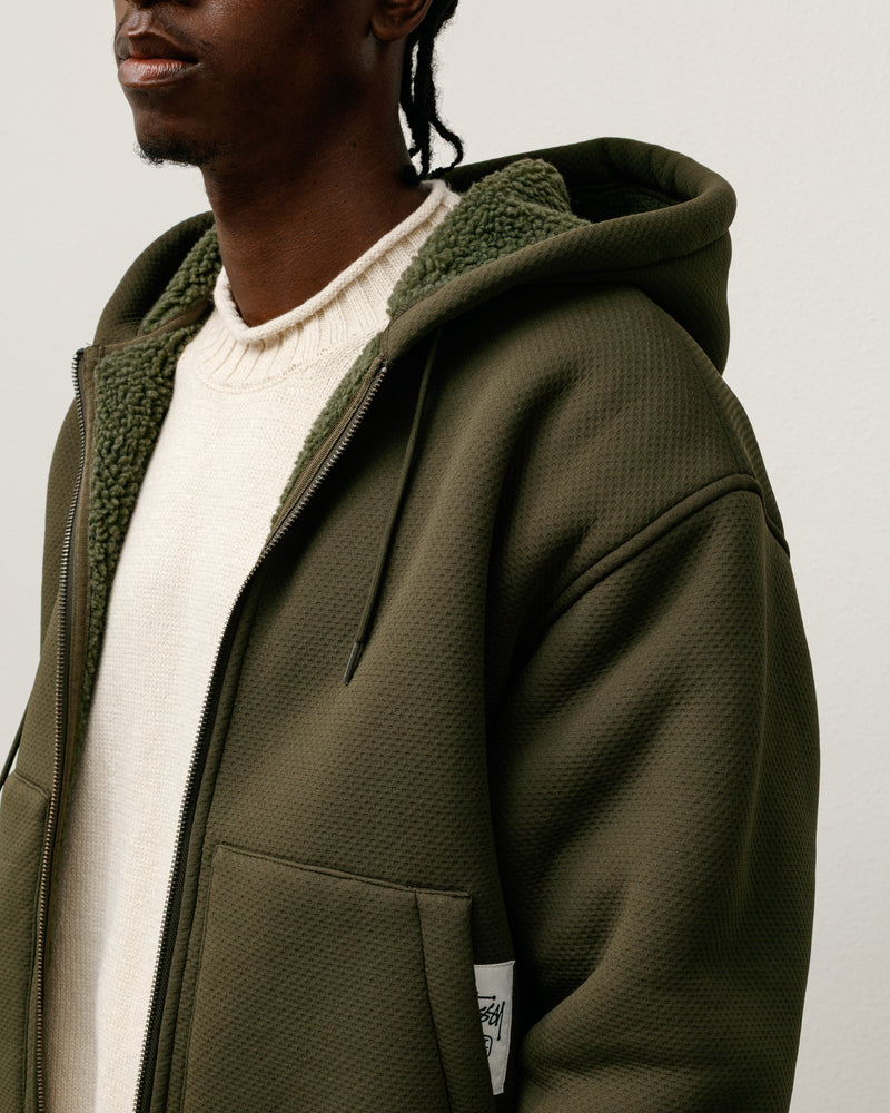 Sudadera con capucha Sherpa adherida