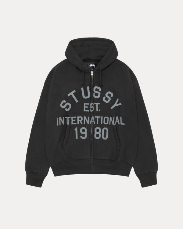 SUDADERA CON CAPUCHA Y CREMALLERA ESTABLECIDA