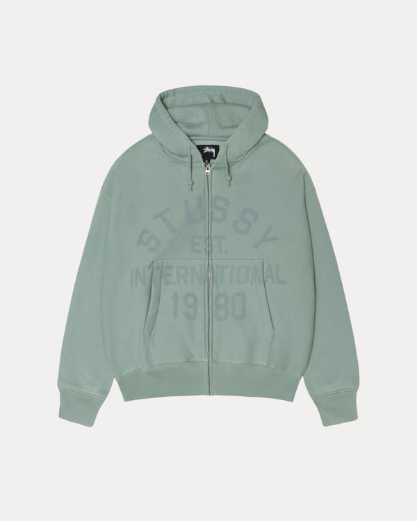 SUDADERA CON CAPUCHA Y CREMALLERA ESTABLECIDA