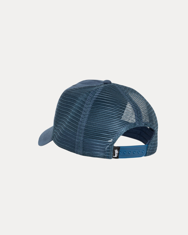 Gorra de camionero encerada con puntada cursiva
