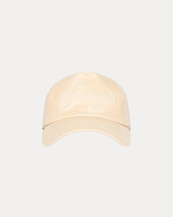 Gorra de camionero encerada con puntada cursiva