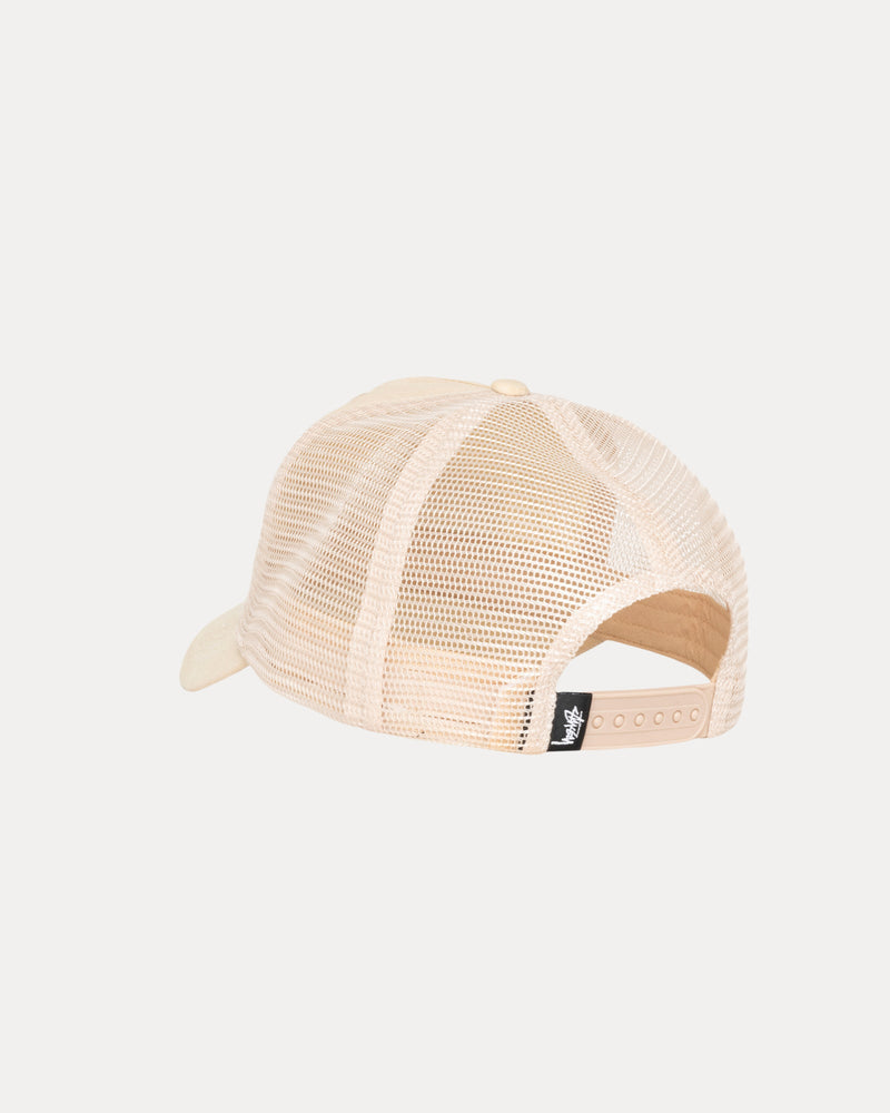 Gorra de camionero encerada con puntada cursiva