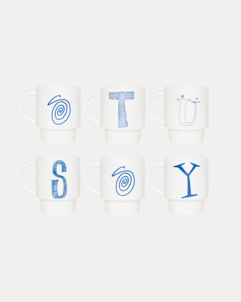 Juego de 6 tazas apilables