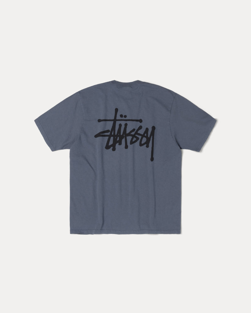 CAMISETA STÜSSY BÁSICA TEÑIDA CON PIGMENTOS