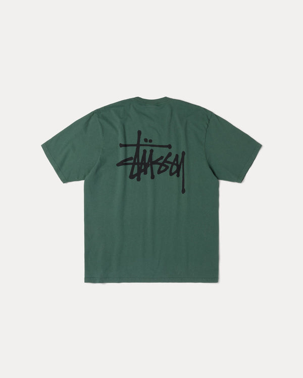 CAMISETA STÜSSY BÁSICA TEÑIDA CON PIGMENTOS