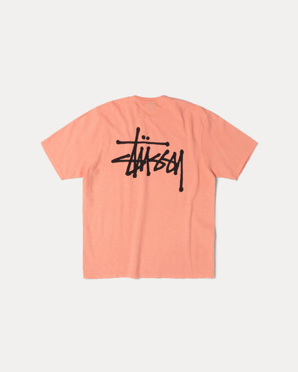 CAMISETA STÜSSY BÁSICA TEÑIDA CON PIGMENTOS