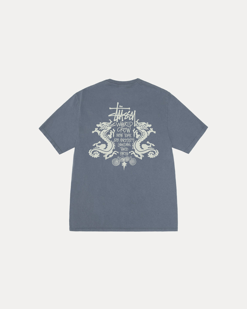 CAMISETA DOBLE DRAGÓN TEÑIDA CON PIGMENTOS