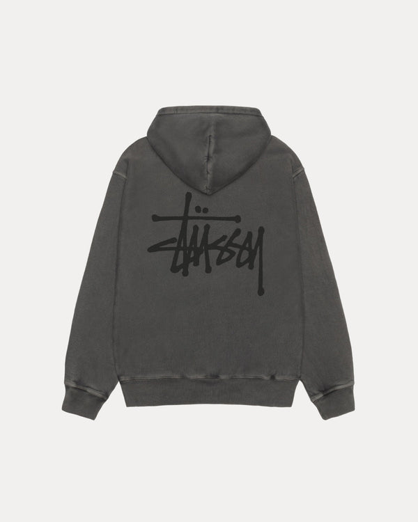 SUDADERA CON CAPUCHA STÜSSY BÁSICA TEÑIDA CON PIGMENTOS