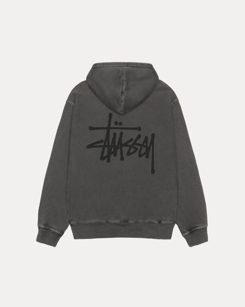 SUDADERA CON CAPUCHA STÜSSY BÁSICA TEÑIDA CON PIGMENTOS