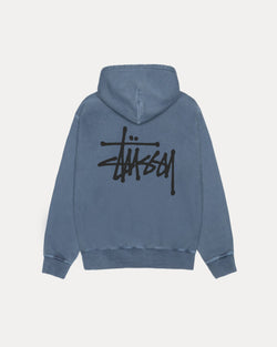 SUDADERA CON CAPUCHA STÜSSY BÁSICA TEÑIDA CON PIGMENTOS