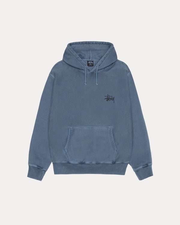 SUDADERA CON CAPUCHA STÜSSY BÁSICA TEÑIDA CON PIGMENTOS