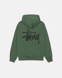 SUDADERA CON CAPUCHA STÜSSY BÁSICA TEÑIDA CON PIGMENTOS