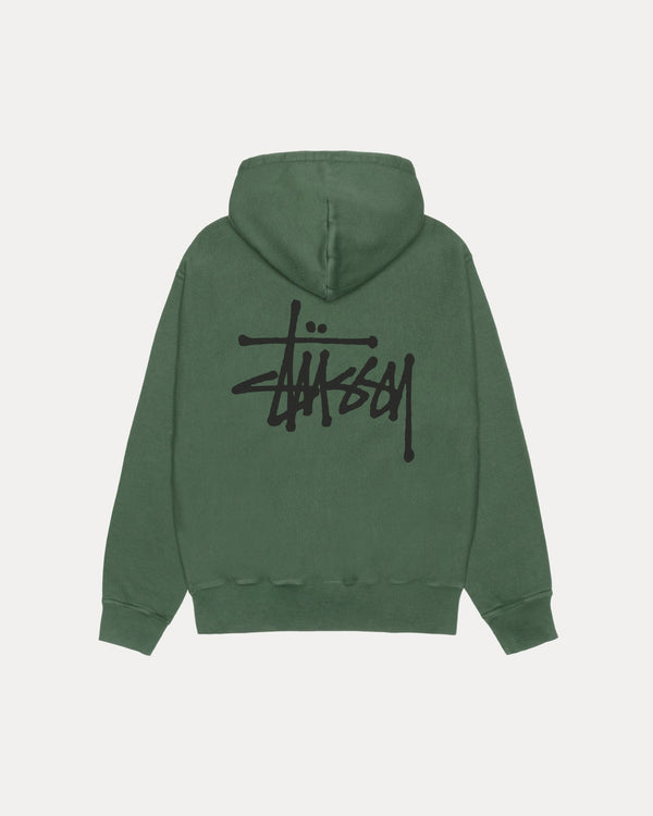SUDADERA CON CAPUCHA STÜSSY BÁSICA TEÑIDA CON PIGMENTOS
