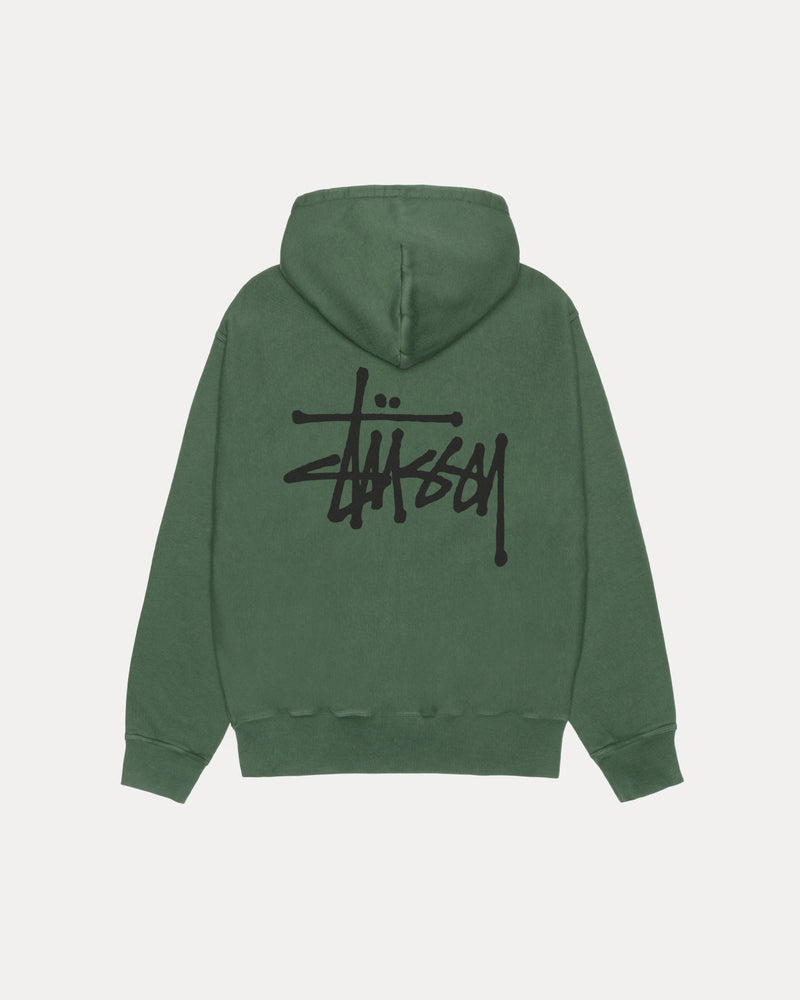 SUDADERA CON CAPUCHA STÜSSY BÁSICA TEÑIDA CON PIGMENTOS