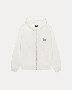 SUDADERA CON CAPUCHA Y CREMALLERA STÜSSY BÁSICA TEÑIDA CON PIGMENTOS