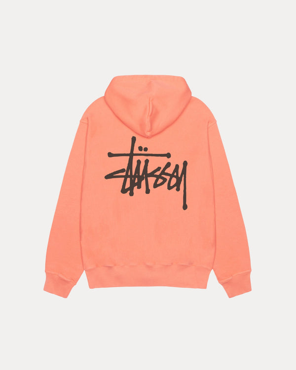 SUDADERA CON CAPUCHA Y CREMALLERA STÜSSY BÁSICA TEÑIDA CON PIGMENTOS