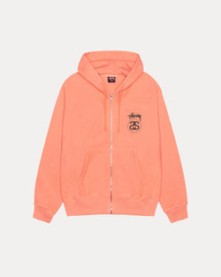 SUDADERA CON CAPUCHA Y CREMALLERA STOCK LINK TEÑIDA CON PIGMENTOS