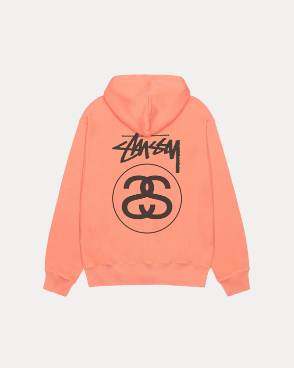 SUDADERA CON CAPUCHA Y CREMALLERA STOCK LINK TEÑIDA CON PIGMENTOS