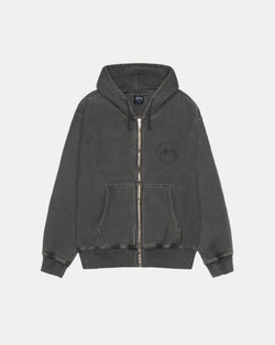 Sudadera con capucha y cremallera STÜSSY WEAR teñida con pigmentos