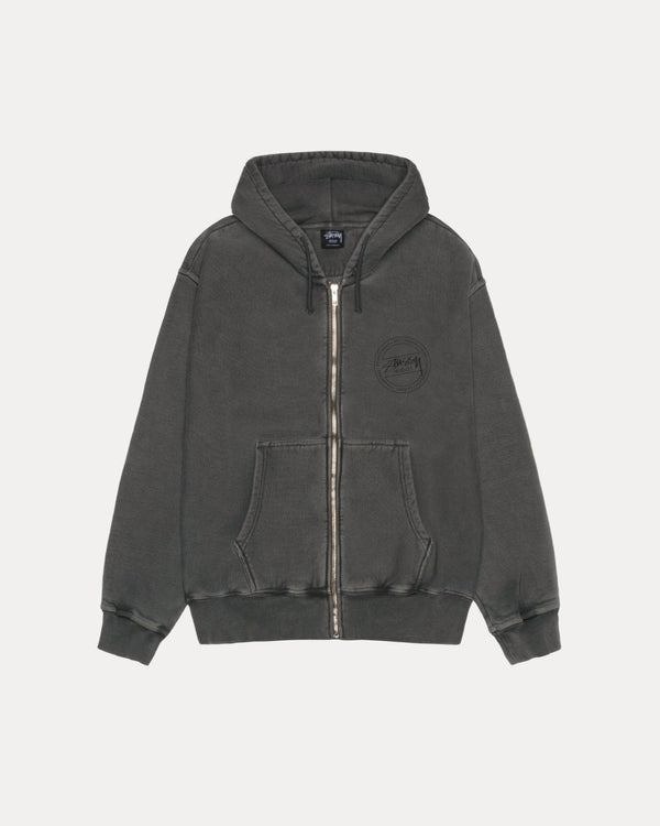 Sudadera con capucha y cremallera STÜSSY WEAR teñida con pigmentos