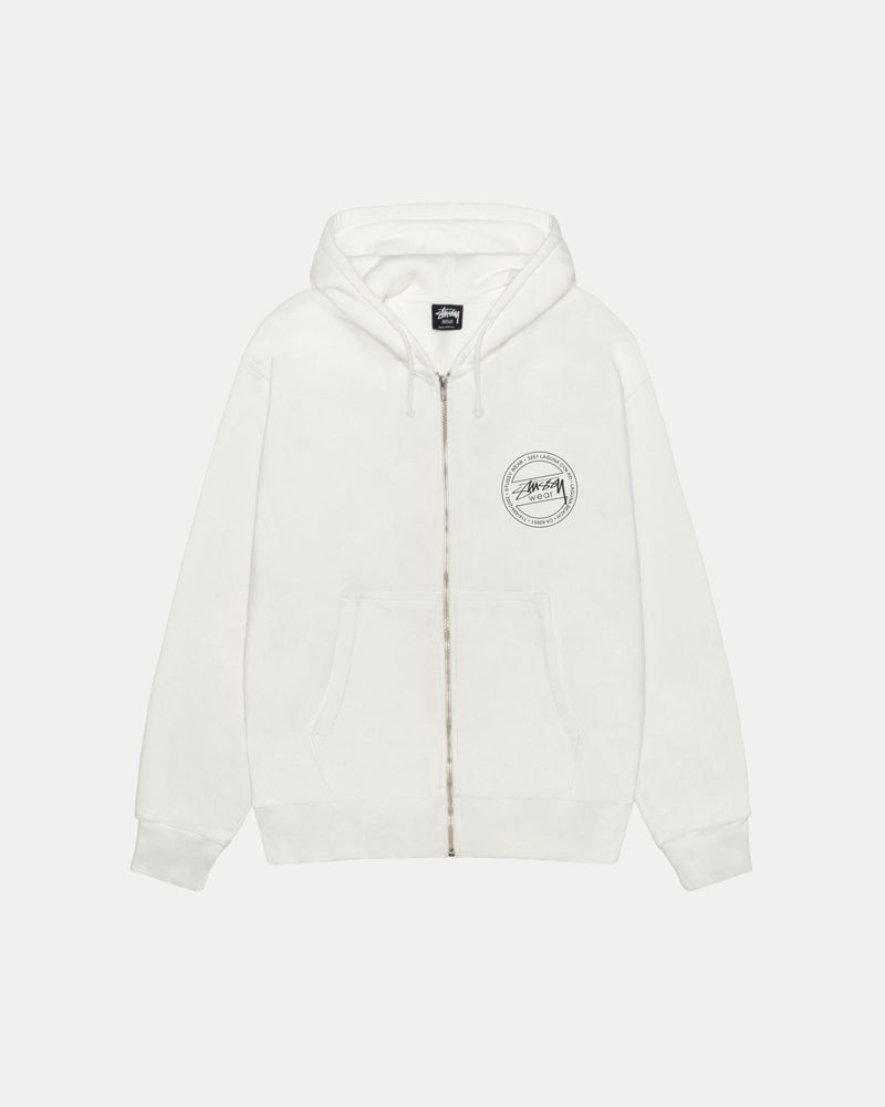Sudadera con capucha y cremallera STÜSSY WEAR teñida con pigmentos