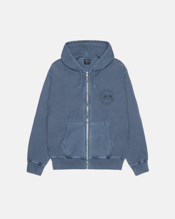 Sudadera con capucha y cremallera STÜSSY WEAR teñida con pigmentos