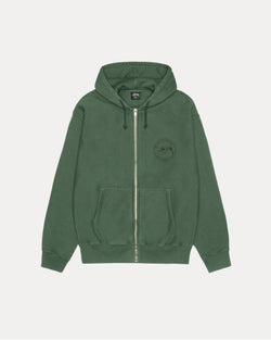 Sudadera con capucha y cremallera STÜSSY WEAR teñida con pigmentos