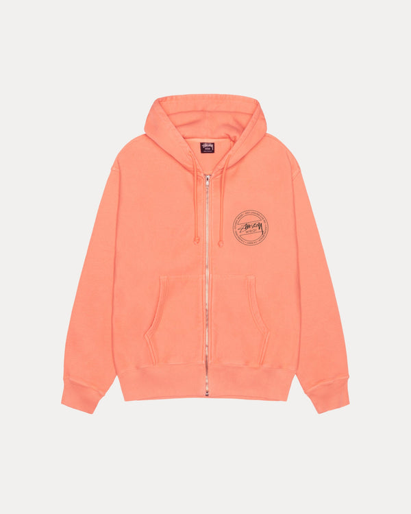 Sudadera con capucha y cremallera STÜSSY WEAR teñida con pigmentos