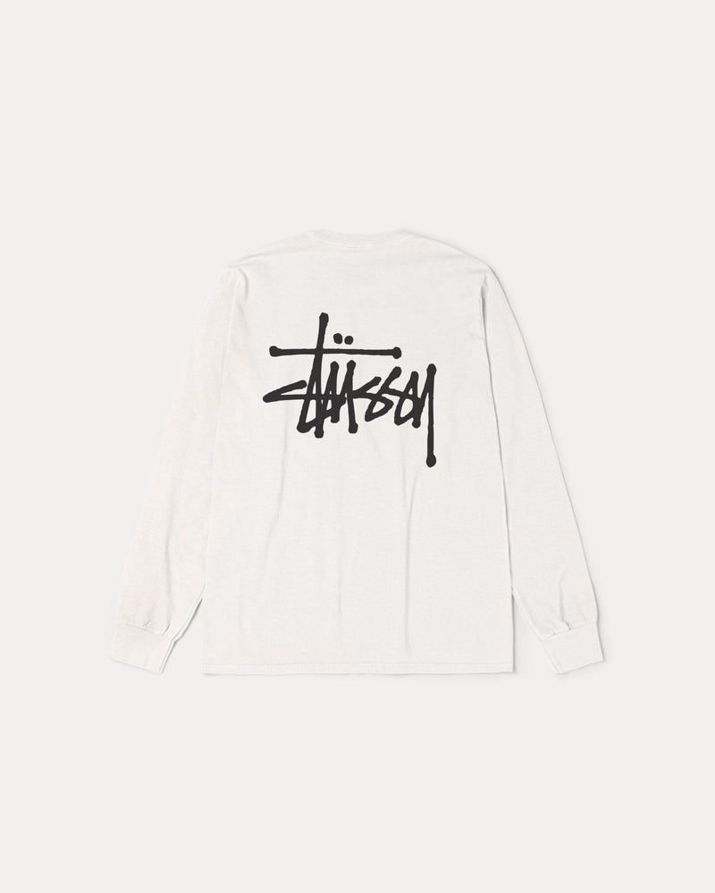 CAMISETA BÁSICA STÜSSY DE MANGA LARGA TEÑIDA CON PIGMENTOS